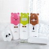 Outdoor Travel Camping Towel Toothbrush Toothpaste Multi Cap Storage Case(pink pig) - 2 of 4