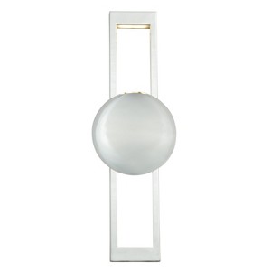 VAXCEL Aline 1 Light LED Polished Nickel Contemporary Flush Wall Sconce - 1 of 4