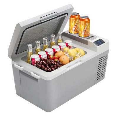 Car Refrigerator - 21QT Car Fridge w/ Ultra-Fast Cooling, 20L Electric Cooler w/ Low Power, Portable Freezer w/ Battery Protection for Cars, RV, Truck