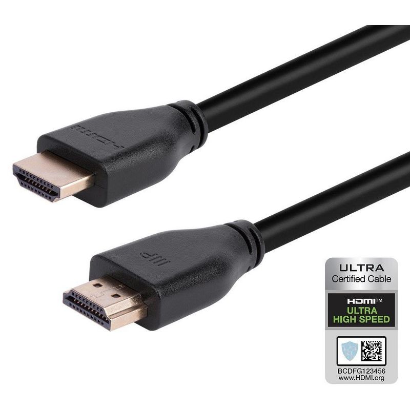 Monoprice 8K HDMI 2.1 Cable - 6 Feet - Black | Ultra High Speed, 48Gbps, Compatible with Sony PS5 / Microsoft / Xbox Series X & Series S and More, 2 of 7