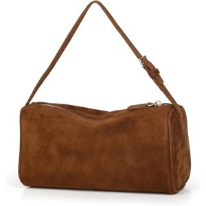 Premium Suede Leather Crossbody Purses for Women, Small Shoulder Bag with Adjustable Strap - 1 of 4