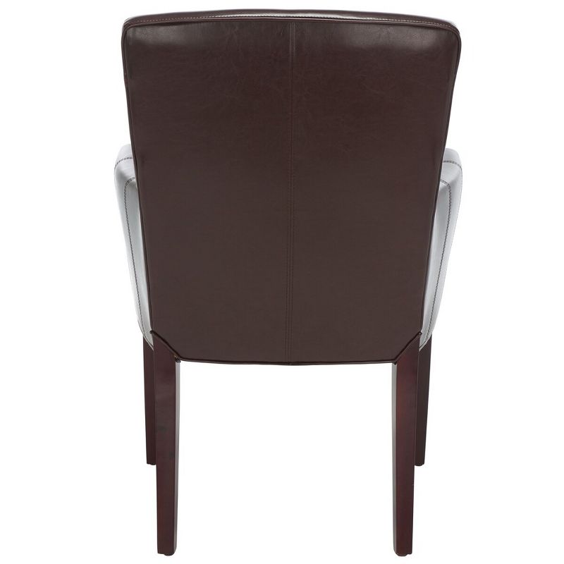 Ken Leather Arm Chair - Brown - Safavieh., 5 of 8