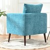 XINGHANZHENXUAN Modern Fabric Accent Chair with Pillow, Upholstered Reading Chair for Living Room, Bedroom & Office - 4 of 4
