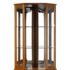 ?Vynxaria Elegant Corner Curio Cabinet with Mirrored Back & Adjustable Glass Shelves - 2 of 4