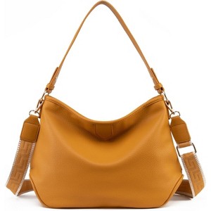 Purses and Handbags Classic Top Handle Shoulder Satchel Bags with Detachable Strap - 1 of 4