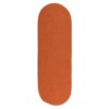 Colonial Mills Tortuga Braided Rug, Orange 2x11, Oval Shape - 2 of 4