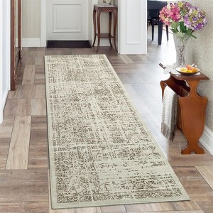 Coolmee Rug Washable Traditional Oriental Distressed Floor Cover Thin Kitchen Indoor Non Slip Carpet Mat for Laundry Room - 1 of 4