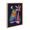 18" x 24" Sylvie Girl On Cheetah Framed Canvas Wall Art by Rachel Lee Natural - Kate and Laurel - 2 of 4