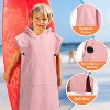 SUN CUBE Lightweight Kids Towel Changing Swim Robe Surf Beach Towel, Quick Dry Microfiber Hooded for Boys Girls 3-7 Years - 2 of 4