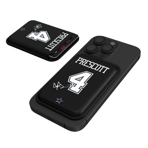 Keyscaper NFL Dallas Cowboys Players Game Tactic Black Magnetic Credit Card Wallet - 1 of 3