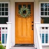 Sullivans Artificial Mini Eucalyptus Berry Wreath 28" Green - 2 of 3
