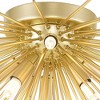 CWI Lighting Savannah 6 Light Flush Mount With Gold Leaf Finish - 4 of 4