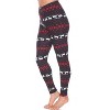 Women's One Size Fits Most Printed Leggings - One Size Fits Most - White Mark - 2 of 3
