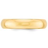 Black Bow Jewelry 2mm to 6mm 14K Yellow Gold Domed Comfort Fit Band - 4 of 4