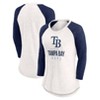 MLB Tampa Bay Rays Women's White 3/4 Sleeve Fashion T-Shirt - 3 of 3