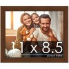 PosterPalooza | Photo Size Simple Brown Picture Frame - UV Acrylic, Foam Board Backing, Hanging Hardware - 2 of 4
