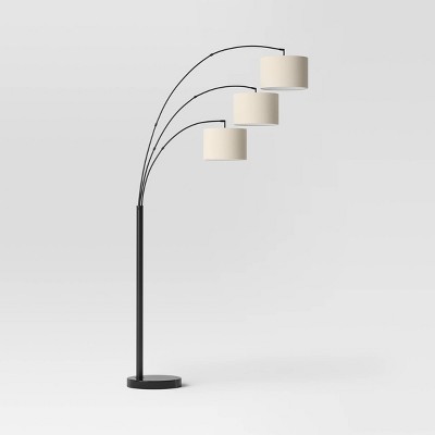 Triple head deals floor lamp