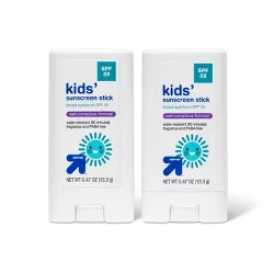 Kid's Sport Sunscreen Stick - SPF 55 - 0.47oz/2pk - up & up™