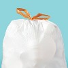 UltraStretch Tall Kitchen Drawstring Trash Bags - Unscented - 13 Gallon - up&up™ - image 2 of 4