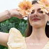 HTUTWOO Floral Band Compatible with Apple Watch Bands 38/40/41/42mm, Flower Engraved Silicone Inlay Dressy Strap for iWatch Series Ultra - 2 of 4