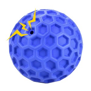 Itopfox Indestructible Squeaky Dog Ball, Anxiety Relief, Teeth Cleaning, Interactive Chew Toy for Aggressive Chewers, Large Breeds, Waterproof - 1 of 4