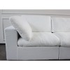 Vynxaria Modular Sofa Seater with Armrest - Feather-Filled Cushions, Zippered Removable Covers, Sturdy Frame for Living Room/Apartment/Bedroom - 4 of 4