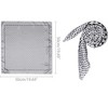 Elerevyo Women's Satin Square Neck Scarves Head Neckerchief Hair Wrap 2Pcs 19.6"x19.6" - 3 of 4
