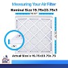 Filter King 19.75x23.75x1 Air Filter | 4-PACK | MERV 8 HVAC Pleated A/C Furnace Filters | MADE IN USA | Actual Size: 19.75 x 23.75 x .75" - 2 of 4