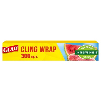 Glad Cling N Seal 50% Plant Based Food Wraps - 200 Sq Ft : Target