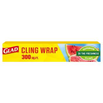 Plastic Wrap with Slide Cutter 12 Inch X 300 Square Foot Roll KAMMAK Cling  Wrap for Food BPA-Free Microwave-Safe Kitchens Quick Cut Food Service Film