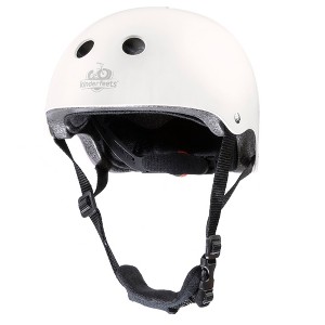 Kinderfeets: Toddler Helmet - White -Safety Gear For Bikes & Scooters - 1 of 4