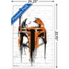 Trends International Star Wars: Saga - Boba Fett Black And Orange Framed Wall Poster Prints - 3 of 4