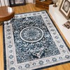 Kumasinova Vintage Boho Area Rug, Washable Rug with Floral Pattern, Faux Cashmere Living Room Rug, Non-Slip Rugs, Stain-Resistant Door Mat - 2 of 4