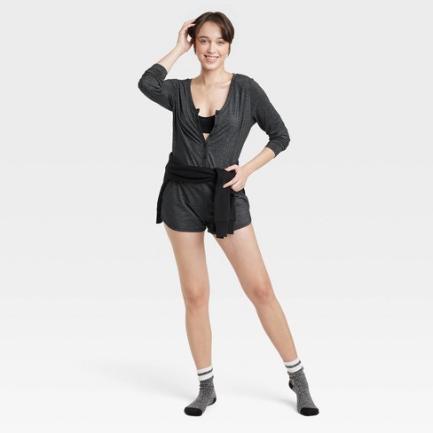 Women s V neck Pajama Romper Colsie Target