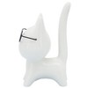 Sagebrook Home 8" Porcelain Kitten Statue - White Kitty with Glasses Decorative Sculpture - Contemporary Creative Home or Office Table or Desktop - 3 of 4