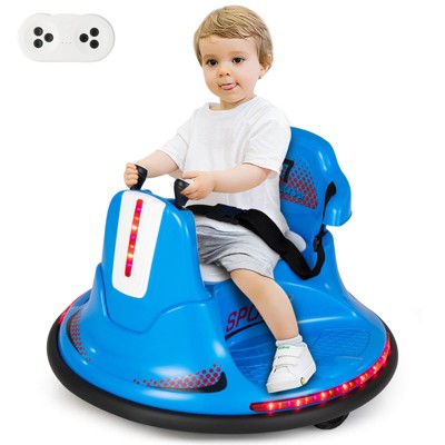 Infans 12V Bumper Car for Kids Toddlers Electric Ride On Car Vehicle w/ 360° Spin