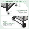 Foldable Outdoor Grill Table, Stainless Steel Pizza Oven Stand, Rolling BBQ Table and 3 Shelf Folding Kitchen Island - 4 of 4