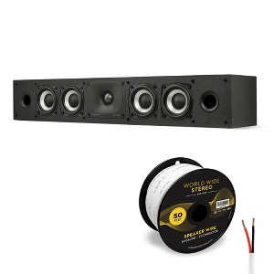 Polk Audio Monitor MXT35 Low-Profile Center Channel Speaker Cable Bundle - 1 of 4