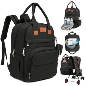 KeaBabies Diaper Bag with Changing Pad - Waterproof Baby Bag, Travel Diaper Bags, Diaper Toddler Backpack - 1 of 4
