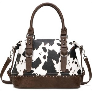 Top Handle Purse Hobo Shoulder Barrel Satchel Handbags for Women - 1 of 4
