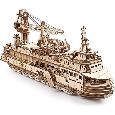 UGears Models UGears Mechanical Models 3D Wooden Puzzle | Research Vessel