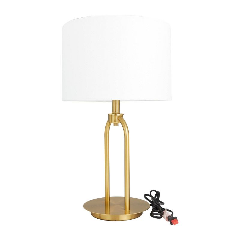 Metal Table Lamp with Drum Shade Gold - CosmoLiving by Cosmopolitan, 6 of 8