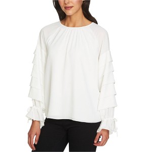 1.STATE Womens Tiered Knit Blouse - 1 of 1