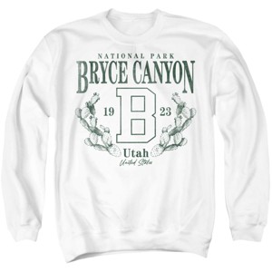 Men's Bryce Canyon National Park Prickly Pear Wreath Crewneck Sweatshirt - 1 of 4