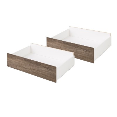 Set of 2 Select Storage Drawers On Wheels - Prepac