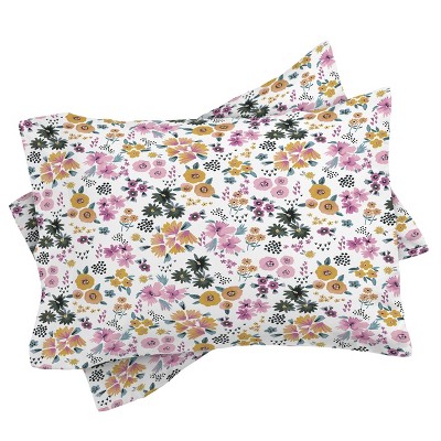 Deny Designs Queen/Full Ninola Design Artful Little Flowers Summer Comforter Set - Deny Designs: Lightweight Reversible Floral Bedding — фото 3