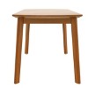 Gulches 47.3" Mid-Century Dining Table for 4, Rubberwood Legs, MDF Top, Minimalist Light Brown Design for Kitchen/Dining Room - 4 of 4