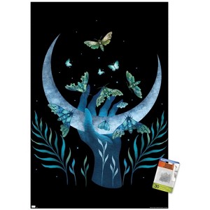 Trends International Episodic Drawing - Moth Hand Unframed Wall Poster Prints - 1 of 4