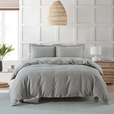 Egyptian Linens Pre-washed Belgian Flax Linen Cotton Duvet Cover Set