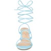 Allegra K Women's Lace Up Open Toe Stiletto Heel Sandals - 2 of 4